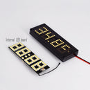 3X(Car Three-In-One Time Temperature Voltage Multi-Function Led Dot Matrix