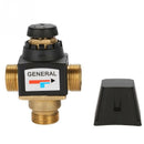 1 Pcs 3 Way DN20 External Thread Brass Thermostatic Mixing Valve Solar Wate