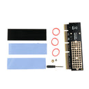 M.2 NVMe SSD NGFF TO PCIE 3.0 X16 X4 Adapter Card M Key Slot Full Speed +Black