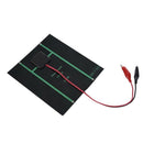 2.5W 5V Solar Cell Polycrystalline Solar Panel+Crocodile Clip For Charging  D5S5