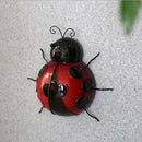 Metal Ladybird Insects Fence Hanger Wall Hanging Outdoor Garden Decor 31cm
