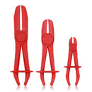 1X(3 Pcs Set Plastic L Pipe Hose Cutting Sealing Pliers Clamp Car Repair To