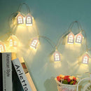 10LED Fairy String Light House Xmas Lamp Christmas Tree Party Home Room Decor L0