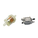 Gas Pump Valve Switch Petcock + Filter For Moped Gokart GY6 ATV 150 250cc