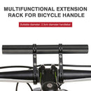 Bicycle Handlebar Extender Bike Headlight Clamp Extension Bracket (Black)