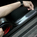3CM*1M Carbon Fiber Rubber Black Door Sill Protector Edge Guard Strip Car Decor