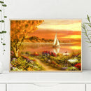 5D DIY Full Drill Diamond Painting Sunset Embroidery Mosaic Craft Kit Decor