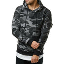 Men Fashion Warm Camouflage Print Hooded Sweatshirt Male Casual Hip Hop Sli