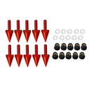 10 Pieces Universal Windscreen Windshield Bolts Screw Bolts Kit 5mm  Red