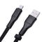USB to Micro-USB Short Flat Charging Cable with Metal Connector for Android H9U1