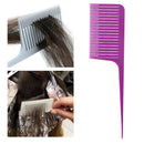 2pcs Section Weaving Highlight Foiling Hair Combs for Salon Styling Dyeing