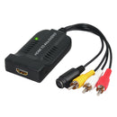 HDMI to Male AV CVBS Famale S-video Audio Video Converter Video Box for HDTV