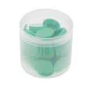 Portable 2 Set/200pcs Yellow+Green Plastic Bingo Markers Tokens for Kids Toys