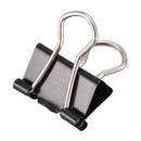 12 piece collection metal black documents binding clips 15mm