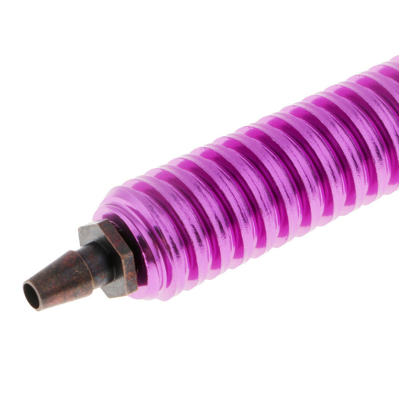 1/8 RC Nitrol Engine Fuel Tank Air Cooler Back Pressure Metal Purple for HSP