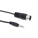 1Pc 5 Pin Din MIDI male to 3.5mm male plug stereo jack audio adapter ca JRB Jf