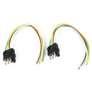 2ft Trailer Light Wiring Harness Extension 4-Pin Plug 18ALJ Flat WireConnectorM&