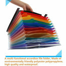 12 Pockets Expanding Files Folder/ A4 Expandable File organizer/ Portable A T5I8