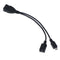 2 in1 Micro USB Male to Female to USB 2.0 Power Charging OTG Adapter Cabl OZ
