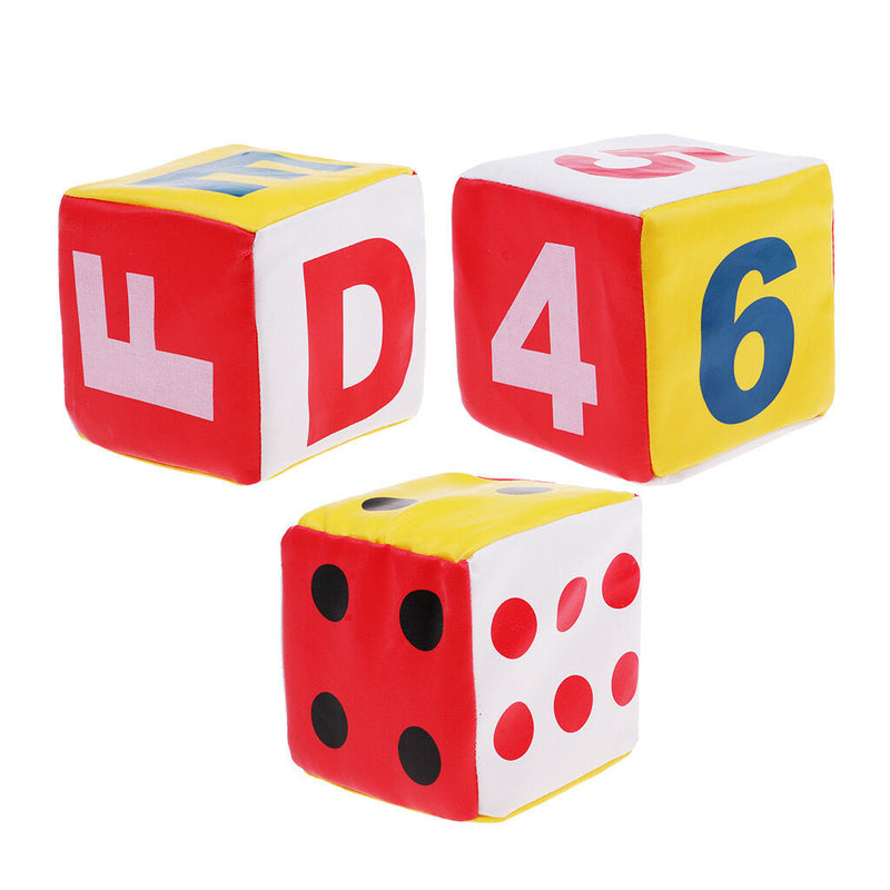 Sponge Dice Foam Dot Dice Children Playing Dice for Math Teaching 1-6 Spots