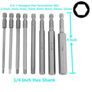 25Pcs 100Mm Long Magnetic Screwdriver Bit Set 4 Inch Drill Screw Driver Pow