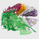 100 x Mixed Color Sheer Plain Organza Jewelry Wedding Gift Bag Pouch 7x9cm