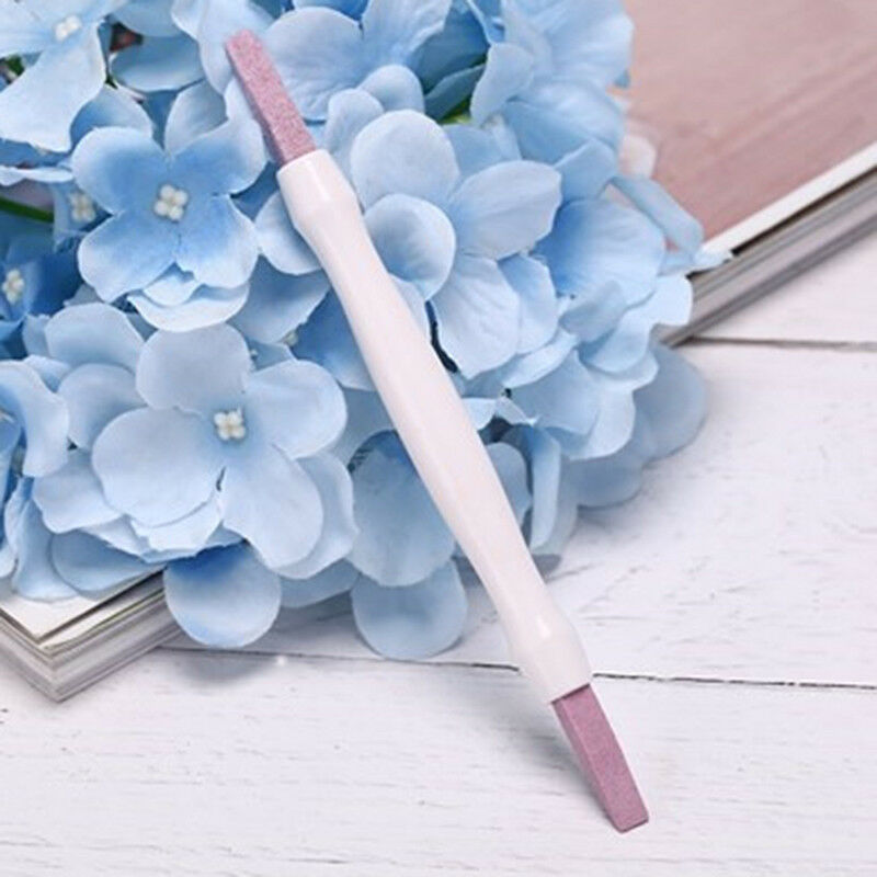 2 Ways Scrub Stone Nail Files Buffer Manicure Stick Grinding Rod Cuticle Remo Kw