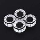 1 Set Of 4 Guitar Speed Control Knobs Volume Tone Knobs (Black / White)