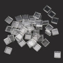 100Pcs Plastic Clear Pushbutton Switch Tact Button Cap Keycap Covers Protector