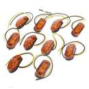 10 2 LED Amber Side Marker Light Clearance Lamp fit for Trailer Truck Boat Lorry