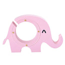 Wooden Elephant Money Bank Coin Saving Box Piggy Bank Toys For Children~Pink