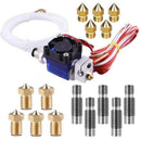 V6 J-Head Hotend Full Kit With 10Pcs Extruder Print Head + 5Pcs Stainless S