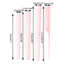 4 Pcs/Set Anti-Static Pink Hairdressing Comb Barber Hair Different Combs SeS Hn