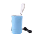 USB Travel Mug Baby Milk Warmer Heater Feeding Bottle Insulated Bag (Blue) A