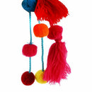 1pc Colorful Key Chain Bag Accessories Tassel Bag Purse Rainbow Charm Keych