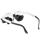 Eyewear Magnifying Glass Magnifier Watch Repair Dual Eye Jewelry Loupe Lens