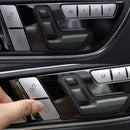 12Pcs Car Door Memory Seat Lock Unlock Adjust Switch Button Cover Trim Stic