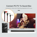 1m 90 Degree 3.5mm Male to 2 RCA Male Cable Right Angle AUX Y Splitter Cord