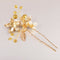 Crystal Pearls Floral Vine Hair Pin Clip Wedding Bride Girls Prom Accessory