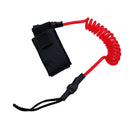 Paddle Safety Rod Elastic Leash Boats Raft Stretch Rope Red Plastic Unbranded