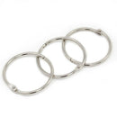 100Pcs 25Mm Loose Leaf Binder Rings Key Rings Book Rings Binder Rings for S
