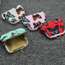 Women Butterfly Small Wallet Card Holder Coin Purse Clutch Bag Handbag (Red