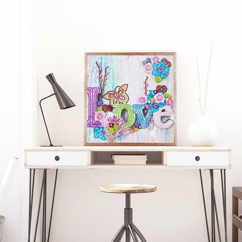 5D DIY Special Shaped Diamond Painting Love Cross Stitch Mosaic Kits Decor