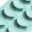 5Pairs Natural Eye Lashes Handmade Messy Cross False Eyelashes Makeup Long F8W0