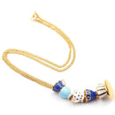 Woman Long Sweater Chain Tea Cup Pendant Necklace Enamel Charm Jewelry Gift@
