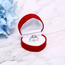 Trendy Heart Shape Ring Box Red Love Heart Storage Box Jewelry Box Display BoxJR
