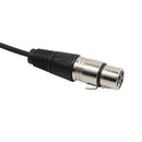 3 Pin Jack Y Splitter Connector XLR Female To 2 Male Plug Audio Cable Adapter
