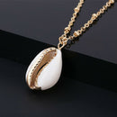 Natural Bohemian Beach Sea Shell Cowrie Pendant Charm Chain Necklace Jewe FT