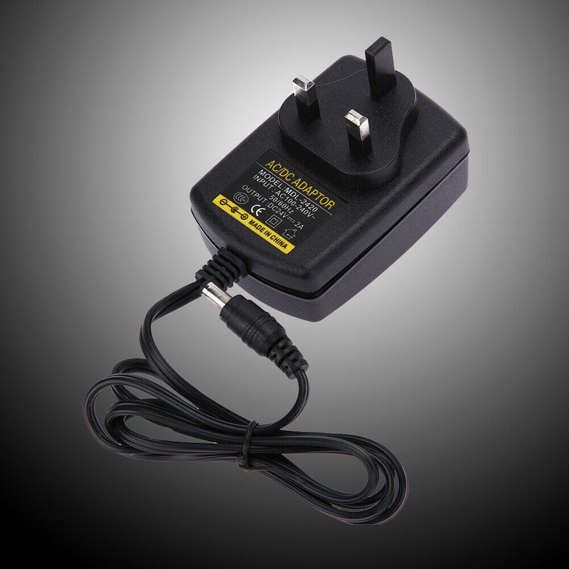 DC 24V 2A AC 100V-240V UK Plug Power Supply Adapter Transformer for LED Strips