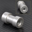 3 in1 1/4" 3/8" Tripod Screw to Light Stand Umbrella Holder Camera Adapter